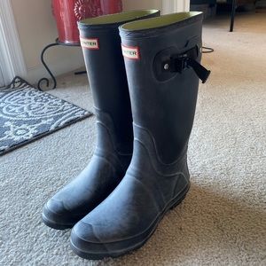 WIDE CALF~Hunter Huntress Wide Leg Rain Boots